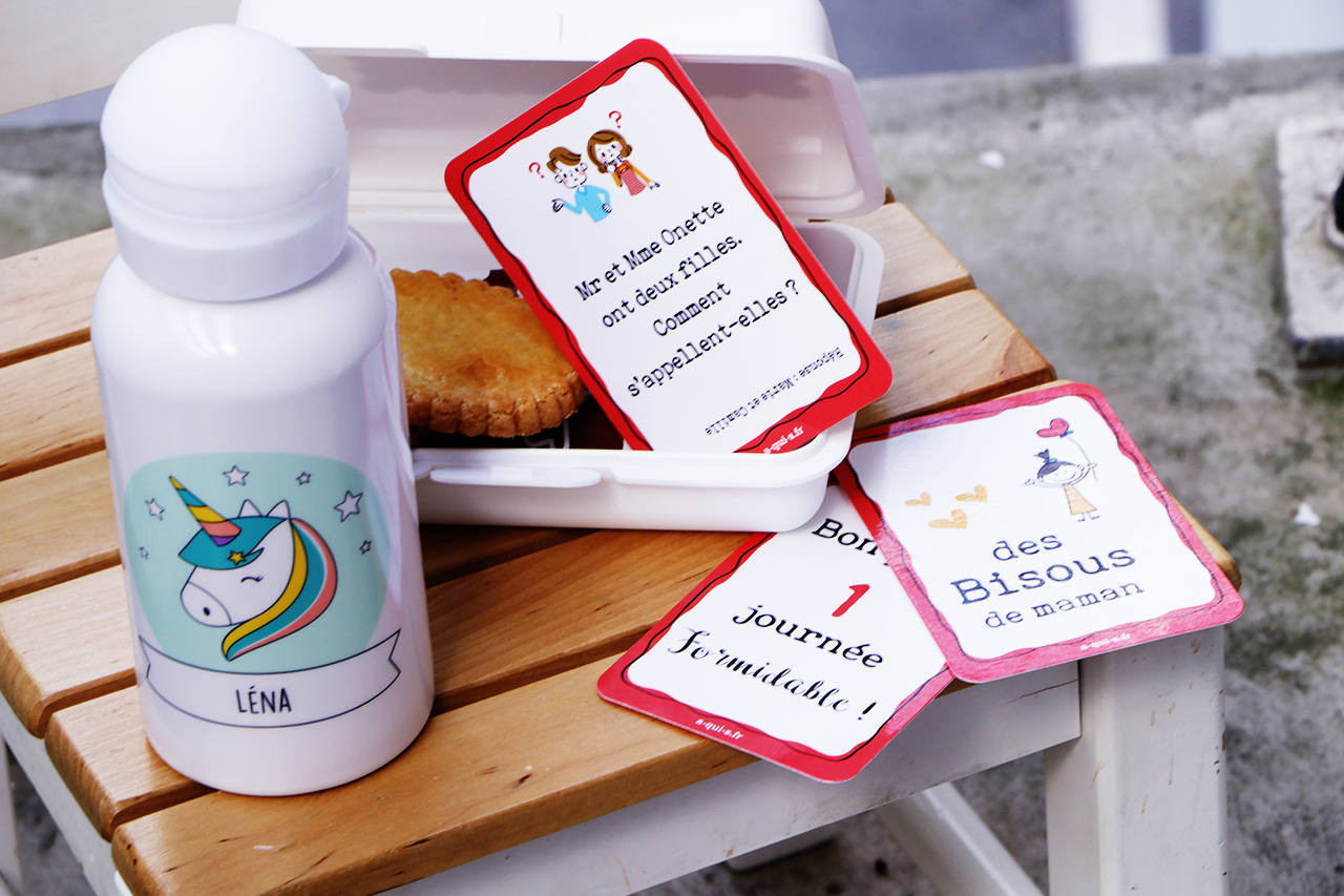 message boite à gouter